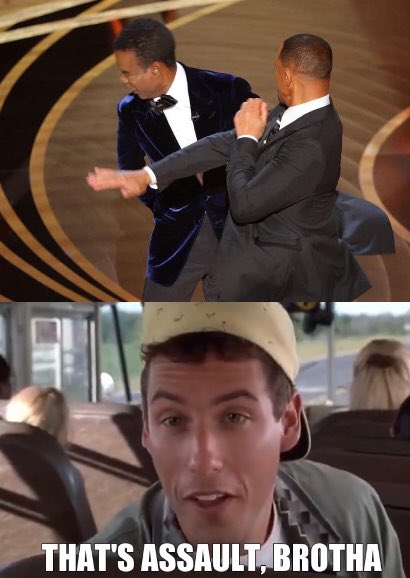 CRHB_'s tweet photo. will smith at the oscars - had to make one for the sandler fans https://t.co/qnTW6yghxG