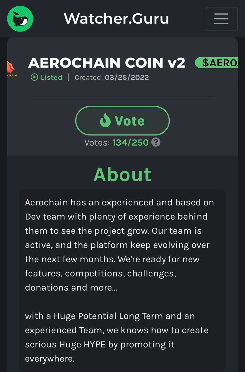 AEROCHAIN COIN tweet media