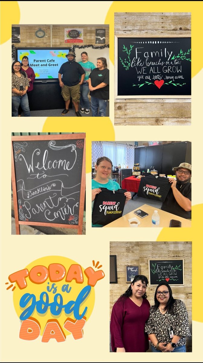 Parent Cafe Fun at Franklin! I am so happy to have families back on campus.