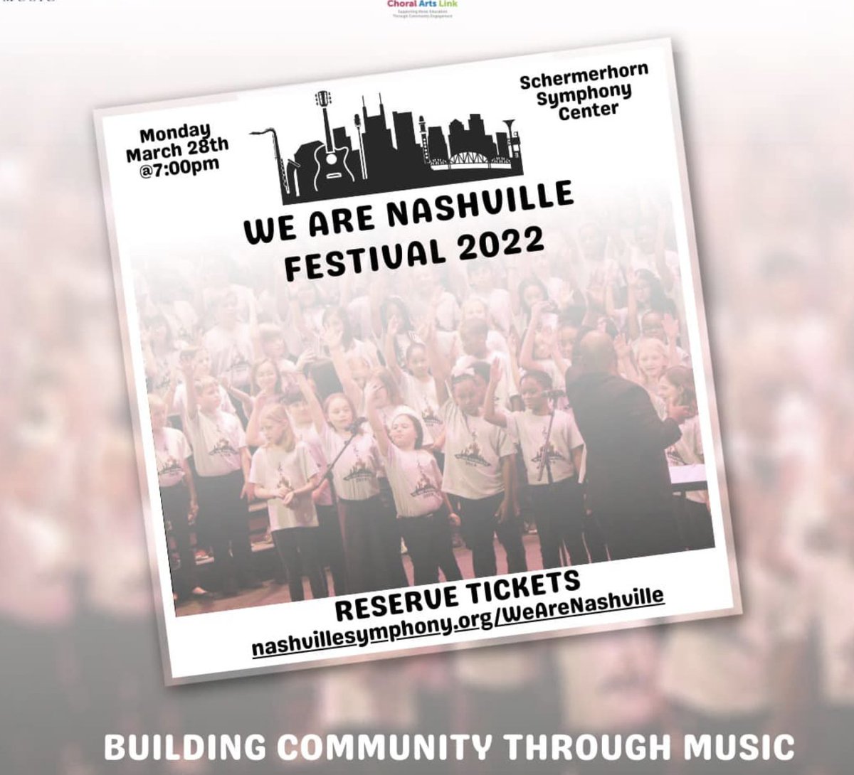 The Waverly Belmont Elementary Choir will be participating in the We Are Nashville music festival tomorrow along with 10 other schools from MNPS. It's been a long 2 years since we missed our last concert.. and there is no better way to celebrate togetherness than through music!