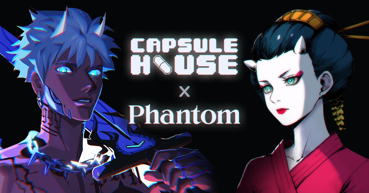 💊 <a href="/capsule_house/">CAPSULE HOUSE ✨💊✨</a> x <a href="/projectPXN/">Phantom Network</a> 👻

We’re raffling 3 WL spots to <a href="/projectPXN/">Phantom Network</a> to our holders. Are you ready for the Phantom takeover?

To enter:
1. Like &amp; RT
2. Follow @ProjectPXN and <a href="/capsule_house/">CAPSULE HOUSE ✨💊✨</a>
3. Must be a Capsule House holder
4. Winners chosen in 24 hours