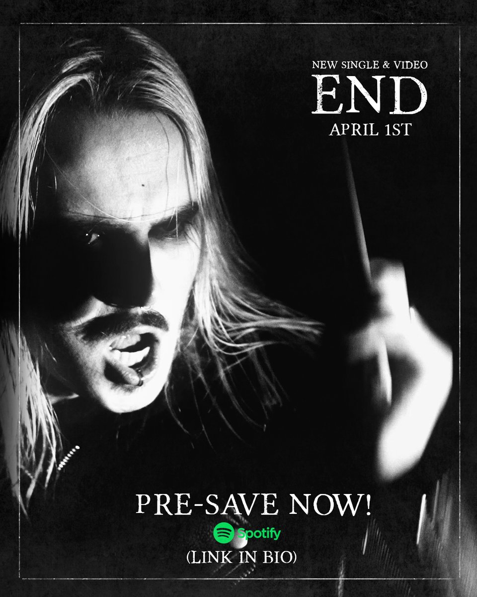 THE__FRIGHT's tweet photo. Our new single "END" is coming out in 1st of April. One of the darkest songs we've ever written.
Please pre-save!
https://t.co/XJxsevPXGC

#thefright #end #gothic #metal #shoegaze https://t.co/mCfZ0ivmNg