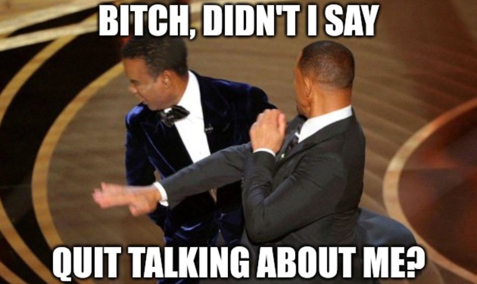 BullshitPress's tweet photo. #Oscars2022 #ChrisRock had no idea what that other wise man said about putting #respekt on his name until tonight. Congrats @willsmith for the double win. https://t.co/YDjYOlJrdK