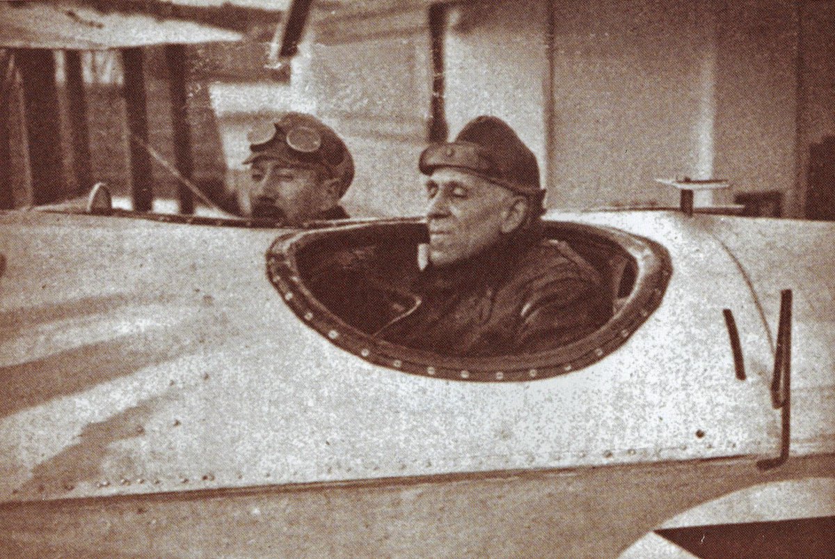 CenturyAgoToday's tweet photo. Portuguese pilots Gago Coutinho and Sacadura Cabral begin the first aerial flight across the South Atlantic Ocean from Portugal to Brazil: https://t.co/BjmDC41Q32