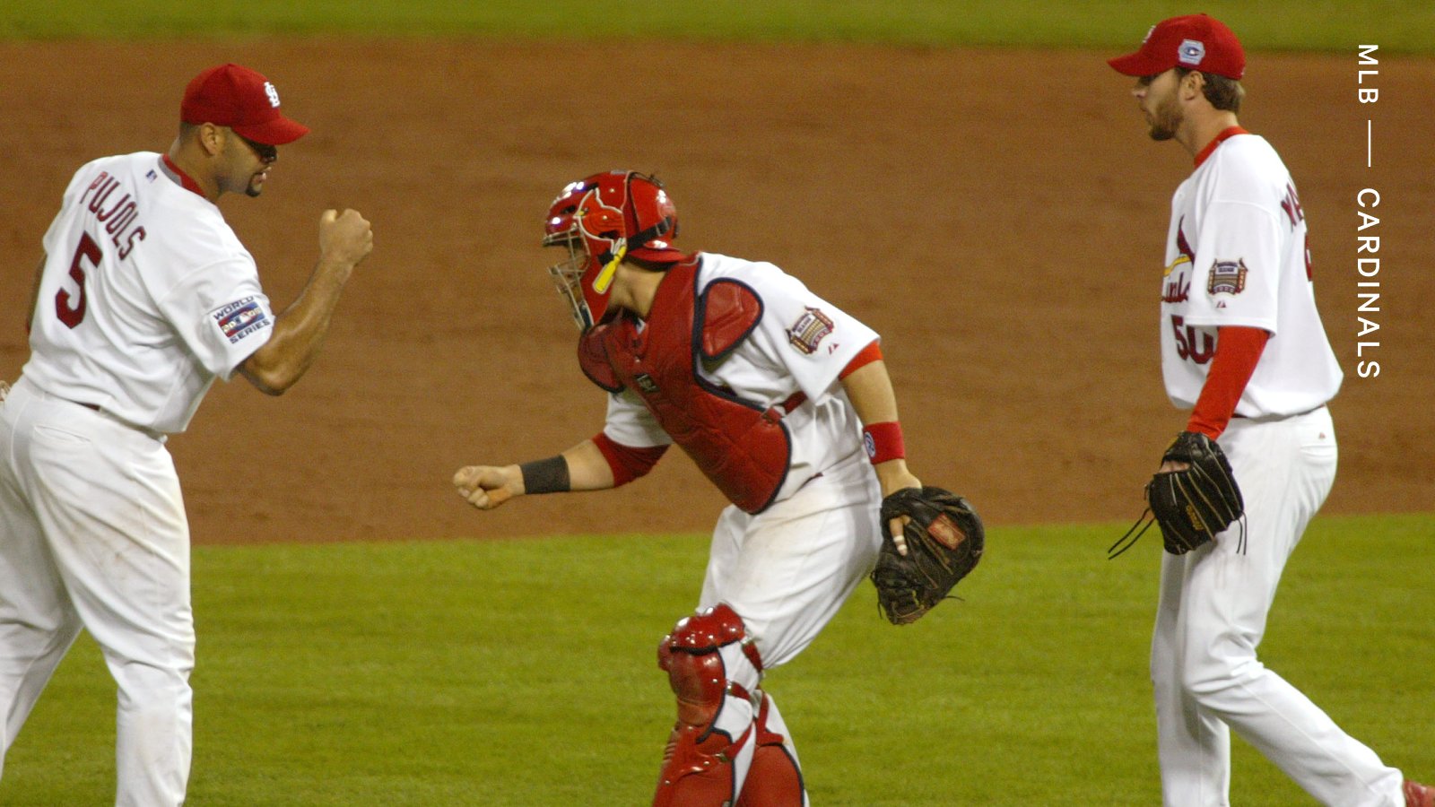 The Athletic MLB on X: ▫️ Albert Pujols ▫️ Adam Wainwright ▫️ Yadier Molina  St. Louis is partying like it's 2006.  / X