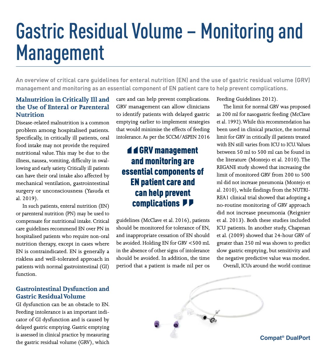 📌 Critical care guidelines recommend enteral nutrition (EN) over parenteral nutrition (PN) in hospitalised patient who require non-oral nutrition therapy.
READ MORE 👉 iii.hm/icu22022axiump…
#Gastricresidualvolume #GRV #Enteralnutrition #Parenteralnutrition