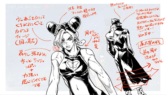 JoJo's Bizarre Encyclopedia on X: STONE OCEAN Opening Concept Art