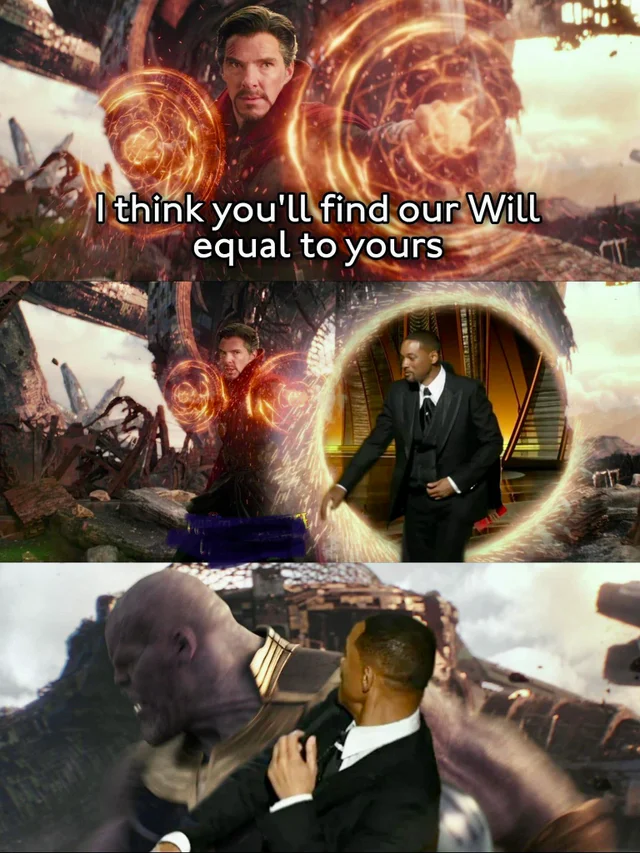 Lulz5wag's tweet photo. Oh man.. the memes are going CRAZY over the Will Smith smack lol https://t.co/q2H0fWYwgP