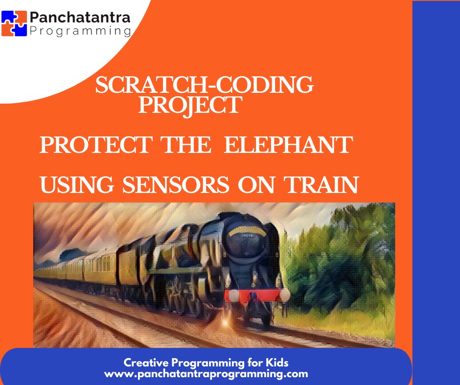 Build a sensor on your train and save Hapu, the elephant, from being hit by the it Remix and Share Scratch Link - scratch.mit.edu/projects/52431… Tutorial Link - youtu.be/hhxSVCtuvf0 #creativecoding #codingforkids #programmingforkids #scratch #mitscratch #summer2022