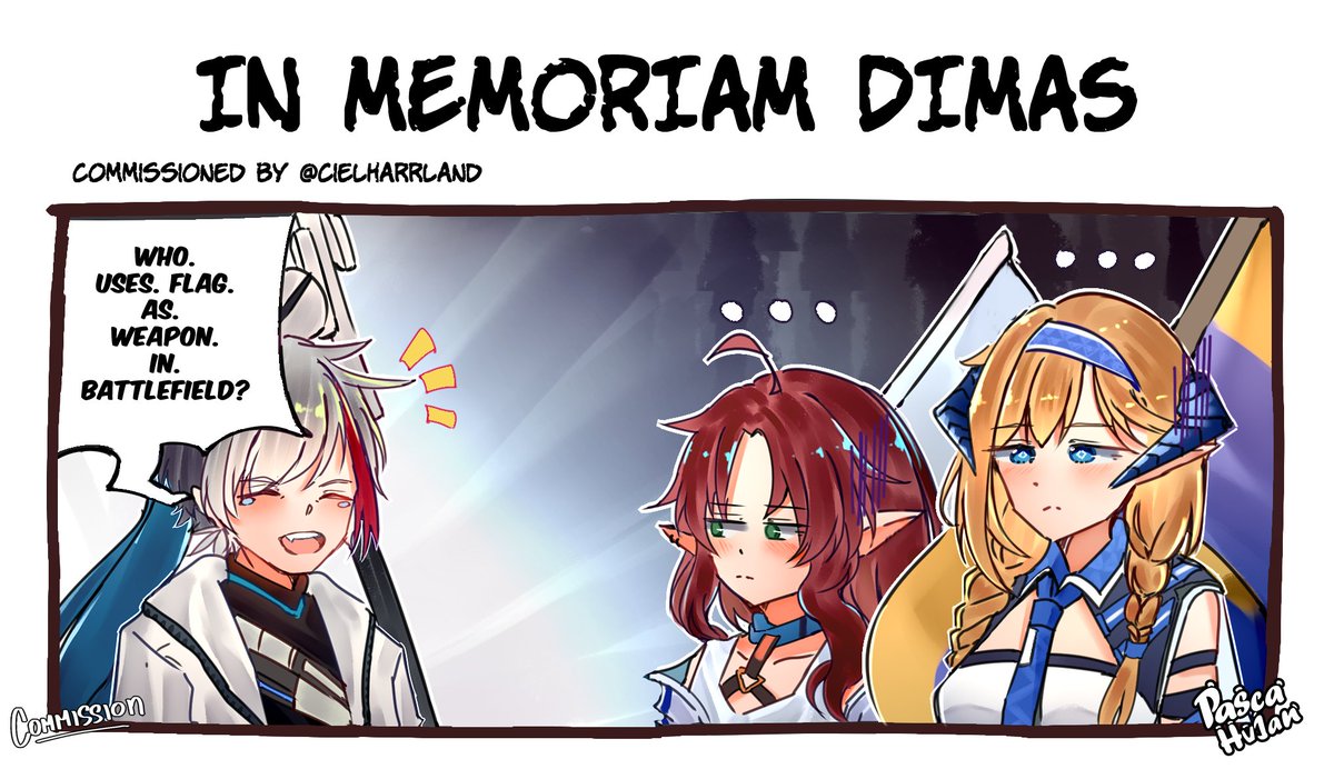 In Memoriam Dimas
commissioned by @cielharrland 
---
#Commission #arknights 