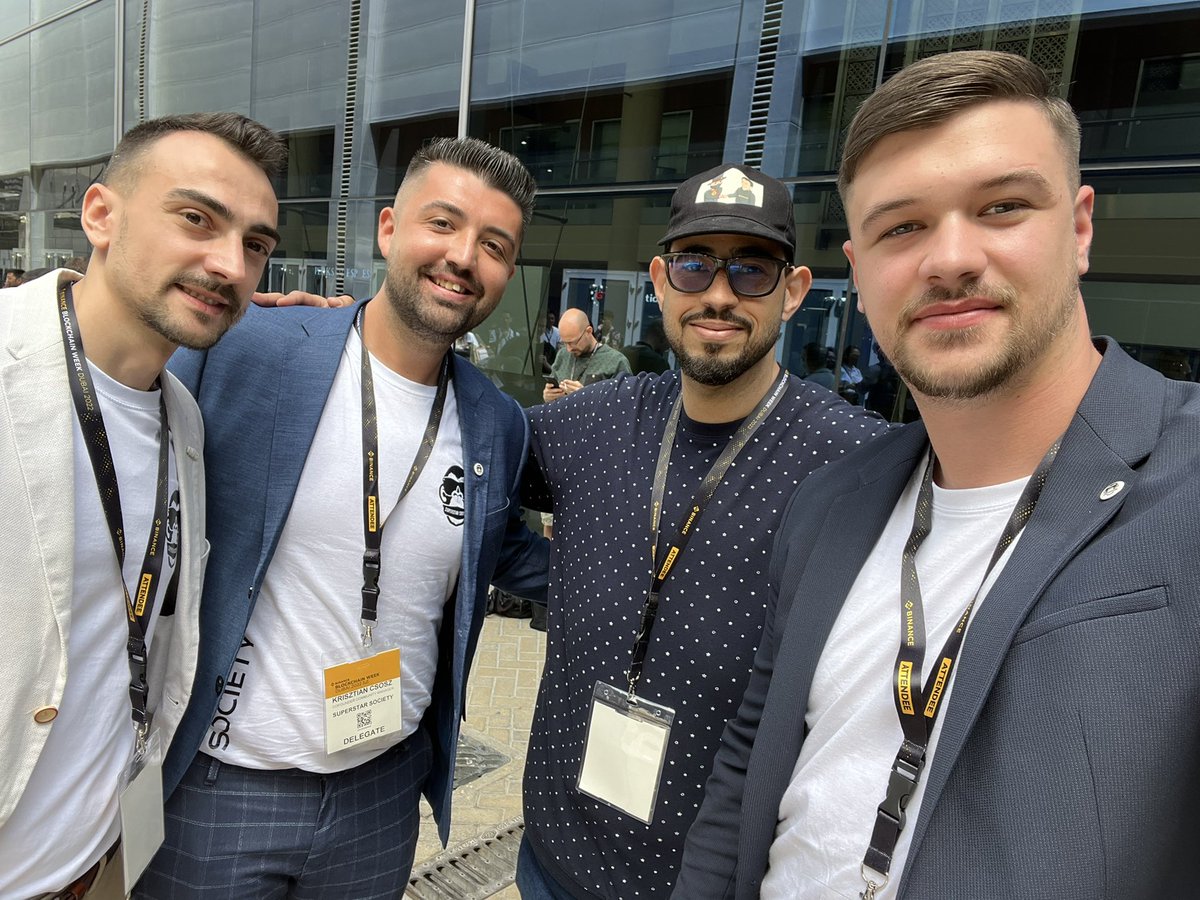 Just met <a href="/Eljaboom/">Elja</a> 🔥 just wanna say THANK YOU for your feedback! ❤️ #BinanceBlockchainWeek #NFT #SuperstarSocietyNFT #binance #elrond #TrustStaking #Dubai #WTC