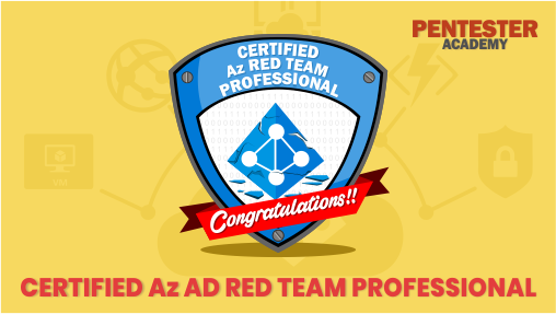 Pentester Academy (@securitytube) on Twitter photo Congratulations to <a href="/infosec_redempt/">infosec_redempt</a> for clearing our Certified Az Red Team Professional exam! #AzADLab #CARTP #PentesterAcademy cc <a href="/nikhil_mitt/">Nikhil Mittal</a> bit.ly/3tT4M4v Congratulations to <a href="/infosec_redempt/">infosec_redempt</a> for clearing our Certified Az Red Team Professional exam! #AzADLab #CARTP #PentesterAcademy cc <a href="/nikhil_mitt/">Nikhil Mittal</a> bit.ly/3tT4M4v