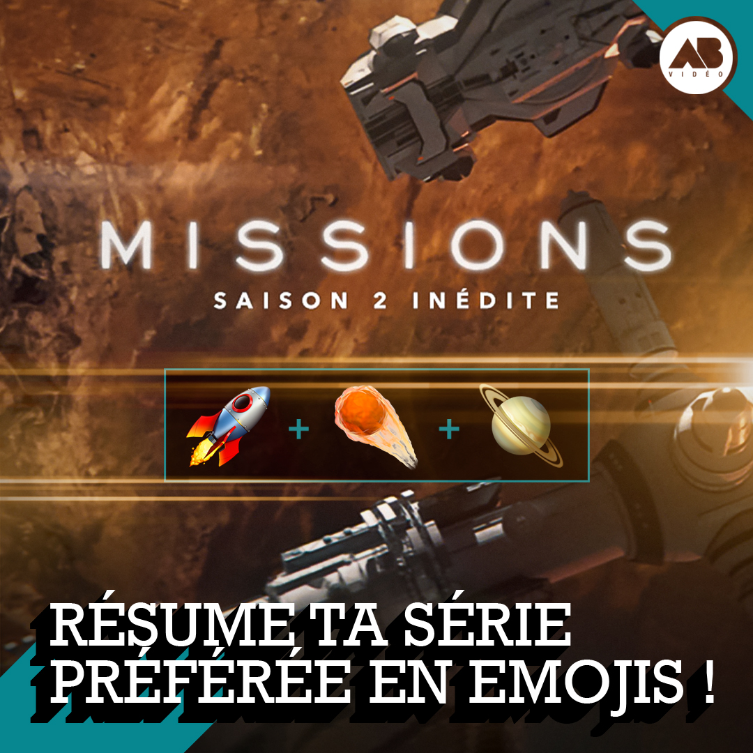 AB_Video's tweet photo. Décrivez votre série (de sf ?) préférée en émojis !

Attention, pas plus de 3. Soyez créatifs. 😉

La saison 2 de MISSIONS est toujours disponible en DVD et VOD :

👉 https://t.co/5B9t8YIsZz
👉 https://t.co/EdIqNrqMNP

#missions2 #serie #sciencefiction #espace #aventures https://t.co/T7mp2hLzDM