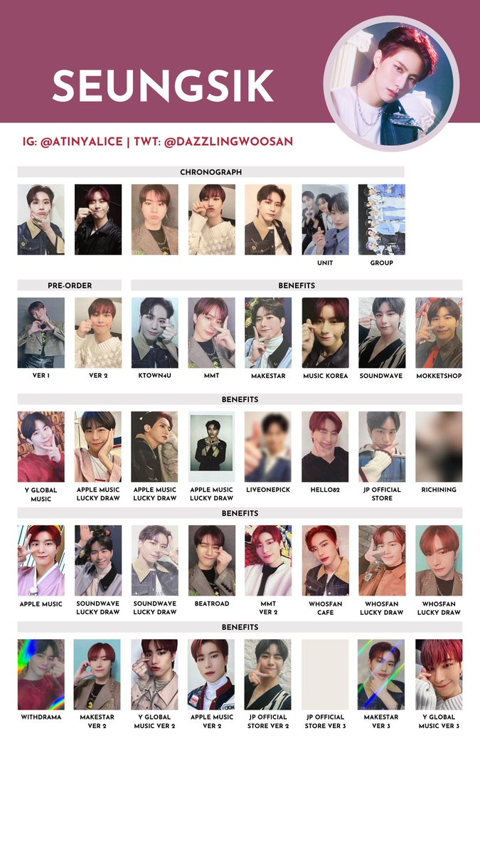 VICTON [CHRONOGRAPH] — photocard template / wishlist 220328 ver