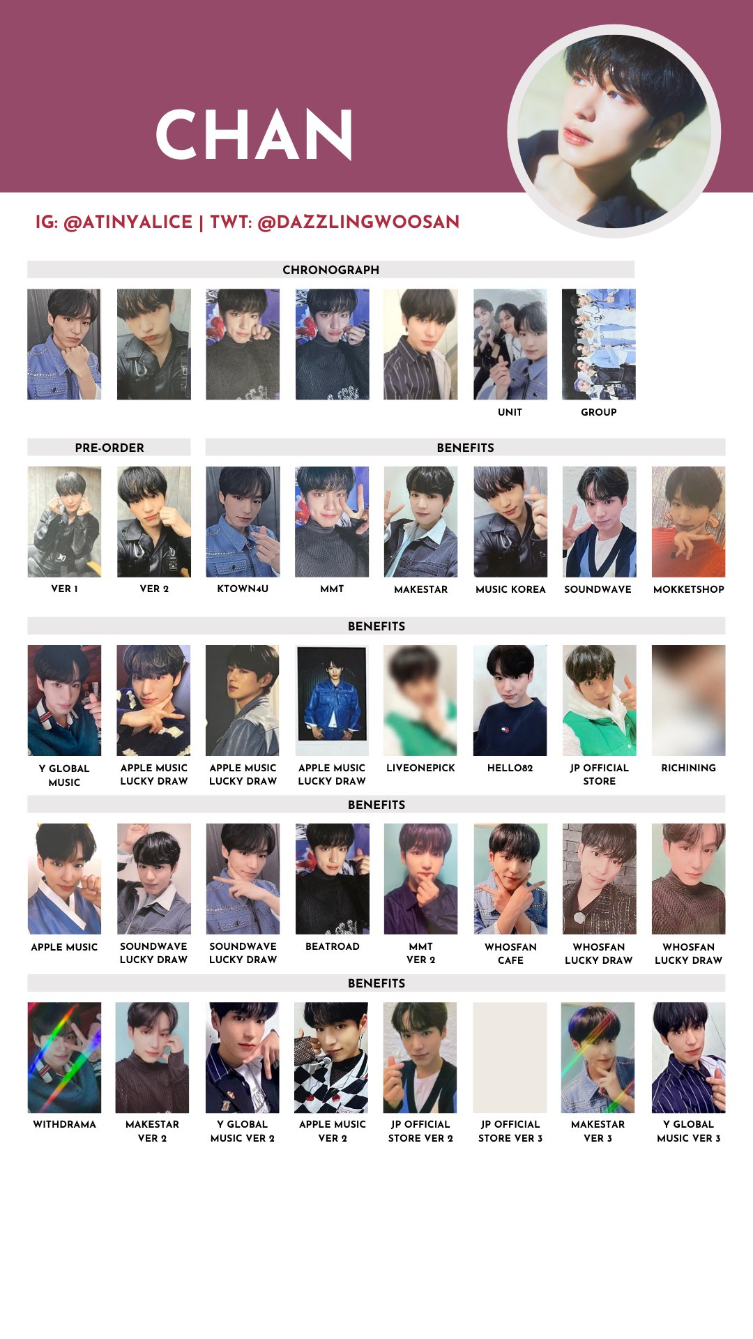 VICTON 3rd Single Album Chronograph Photocard Pre-order