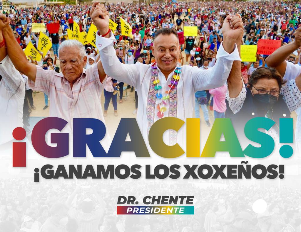 ¡Recuperamos el gobierno para la gente! Ganamos los que amamos a Xoxo, nuestra tierra.

¡GRACIAS!