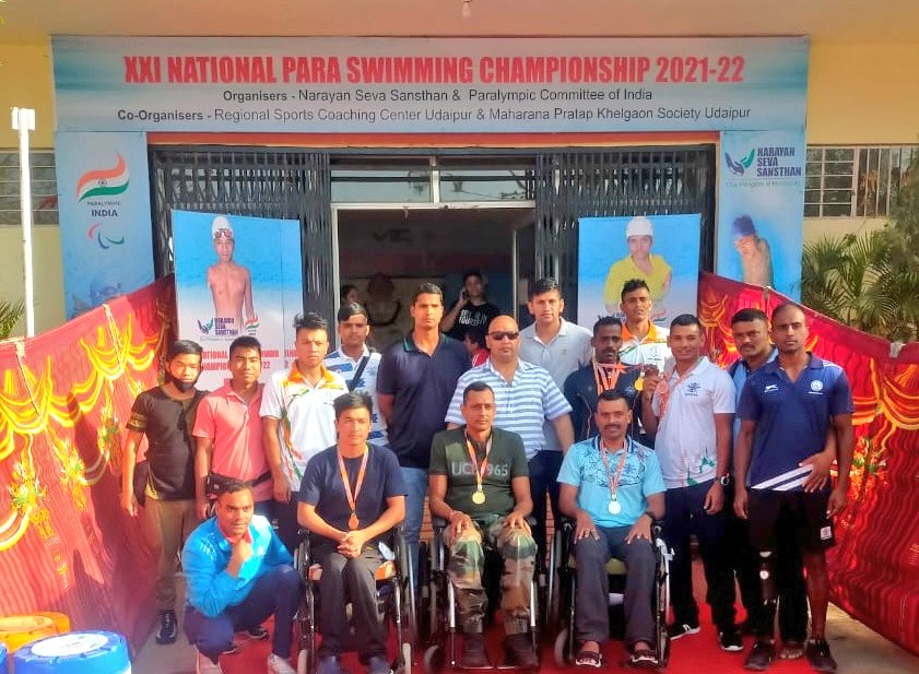 prodefleh's tweet photo. 20 medal haul by the bravehearts of Services Para Swimming team at XXI Para Swimming National Championship at Udaipur! 
#servicesgold
#armyparalympicnode https://t.co/bqCraZfztw