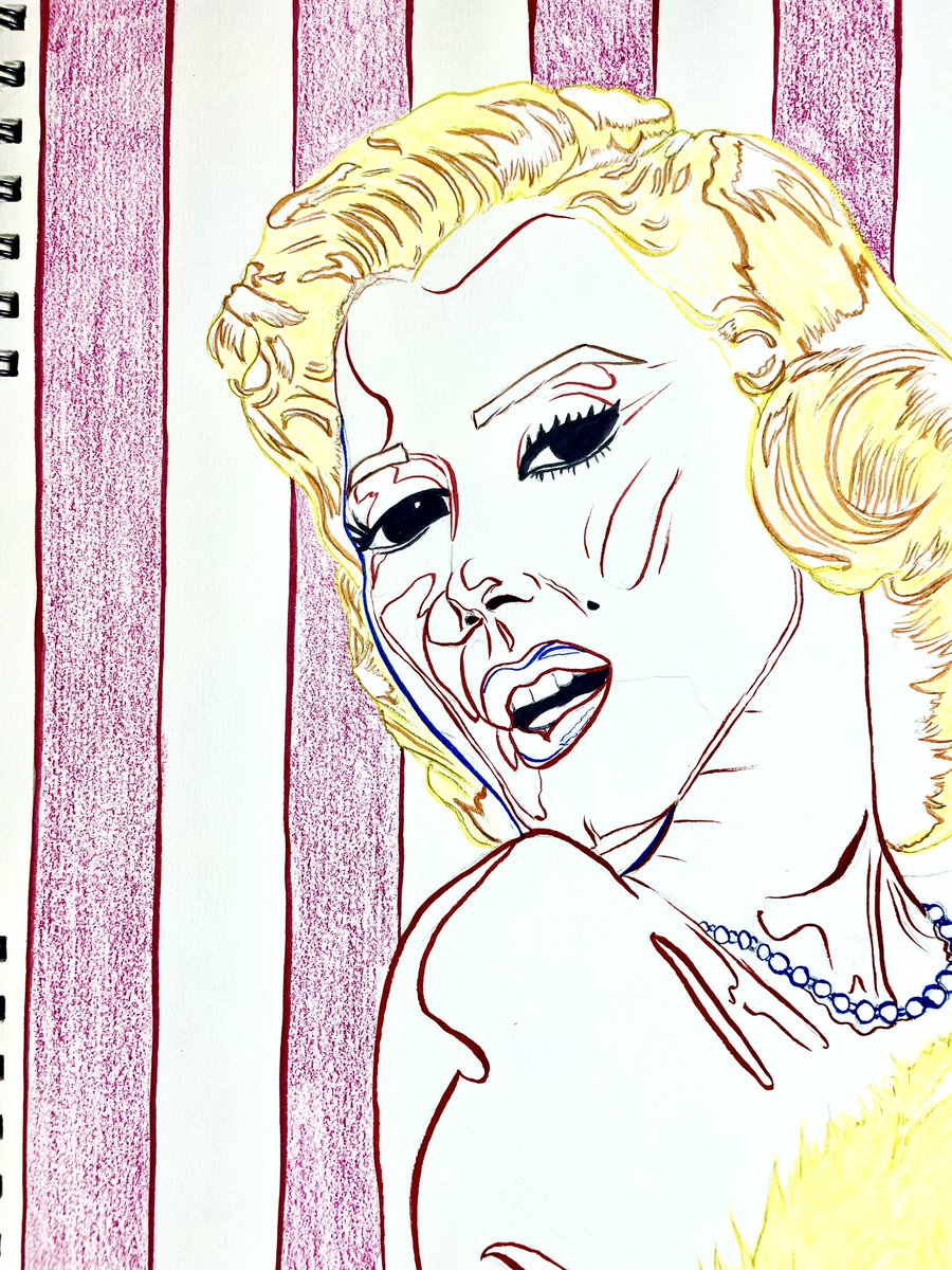 iamsterp's tweet photo. In progress…
#MarilynMonroe #portrait #portraiture #portraitart #INKsart @artezaofficial Real Brush Pen & @Crayola crayons. https://t.co/6x8wSF5CA6