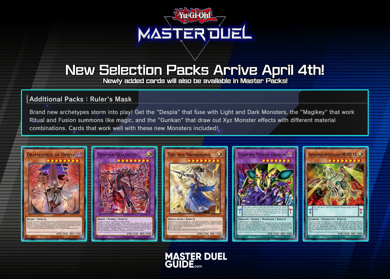 YuGiOh! Master Duel Guide on Twitter "NEW CARD PACKS