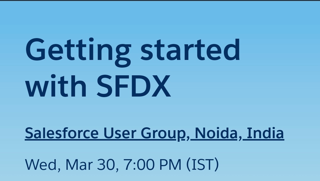 Salesforce User Group(Noida) tweet media
