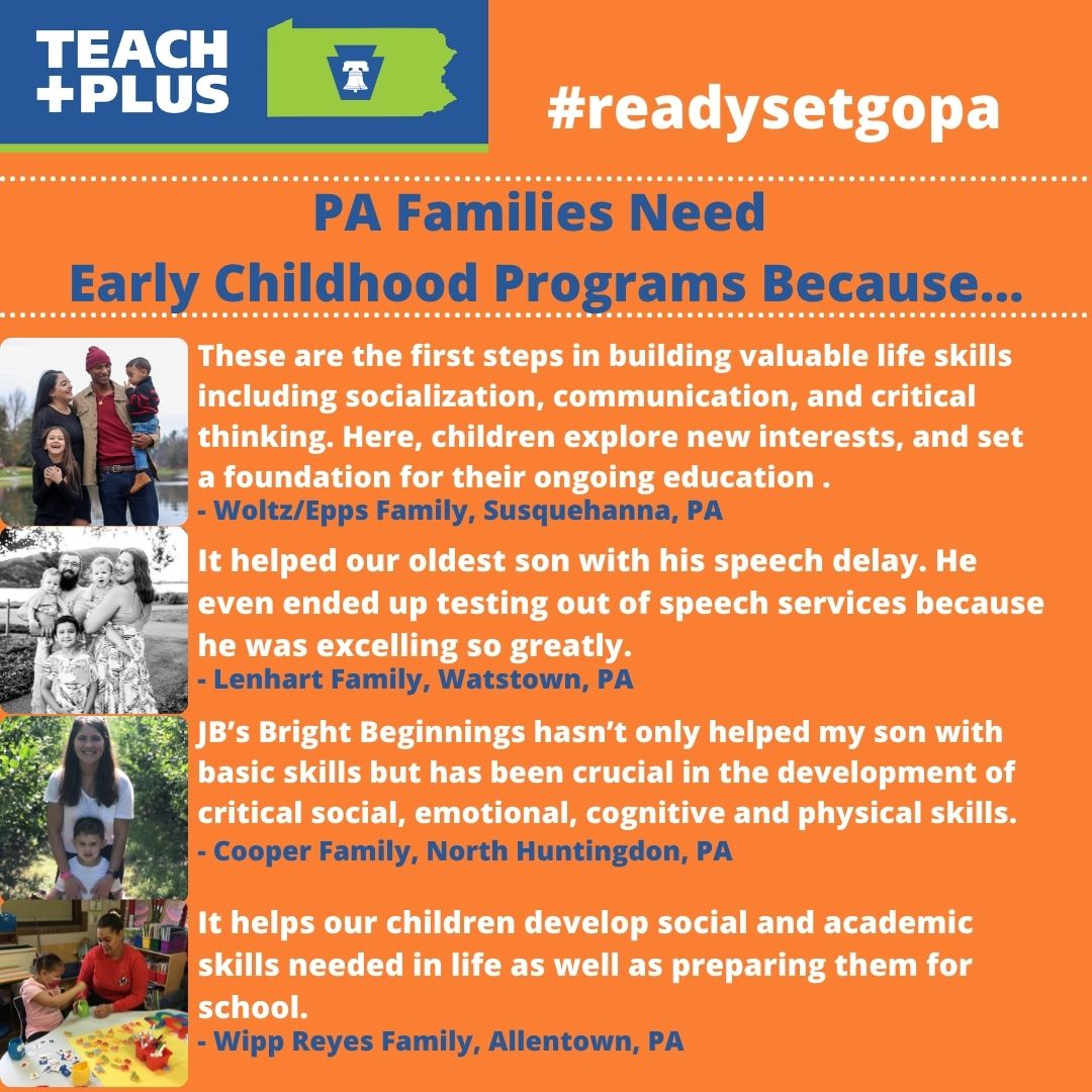 Early childhood programs are a vital part of the "village". #readysetgopa