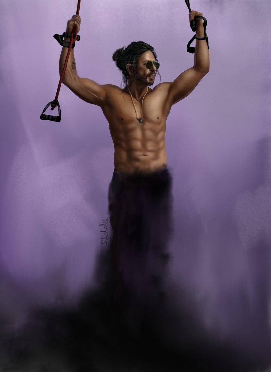 bbuukul's tweet photo. #PathaanRukegaNahi 
#KKRHaiTaiyaar 
Digital fan art💜
@iamsrk https://t.co/eqOs8Cktj0