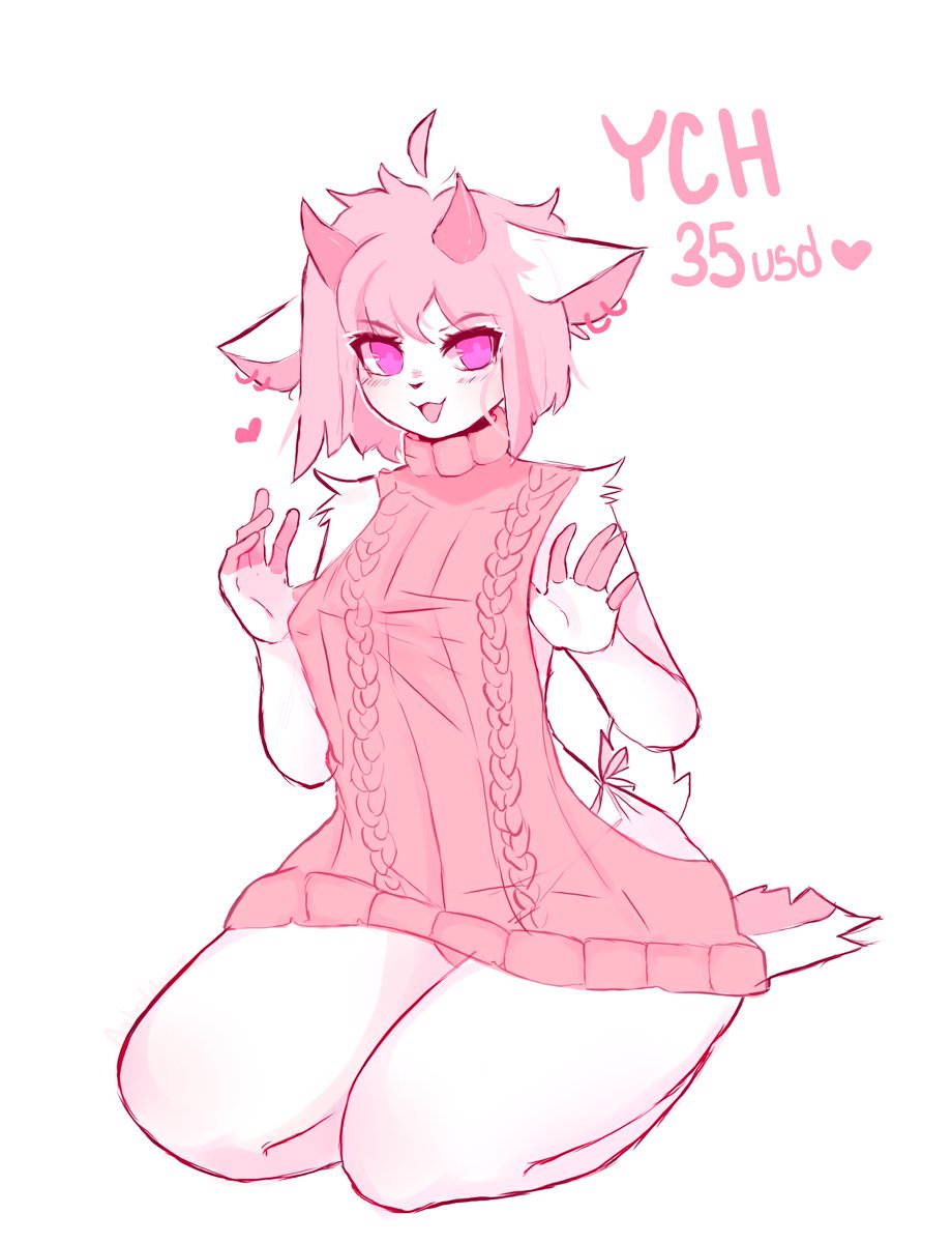 Ancharliegum's tweet photo. sweater sexy ych 3 slots available 35 USD😊
-Can be any kind of furry, human, kemono
-the coloring is as shown #furry #kemono #YChange #YCH #commissionsopen #kawaii #furryart #furryartwork #Pink #sexy #cute #art
you can choose the color of the sweater https://t.co/ME1sMRC3GN