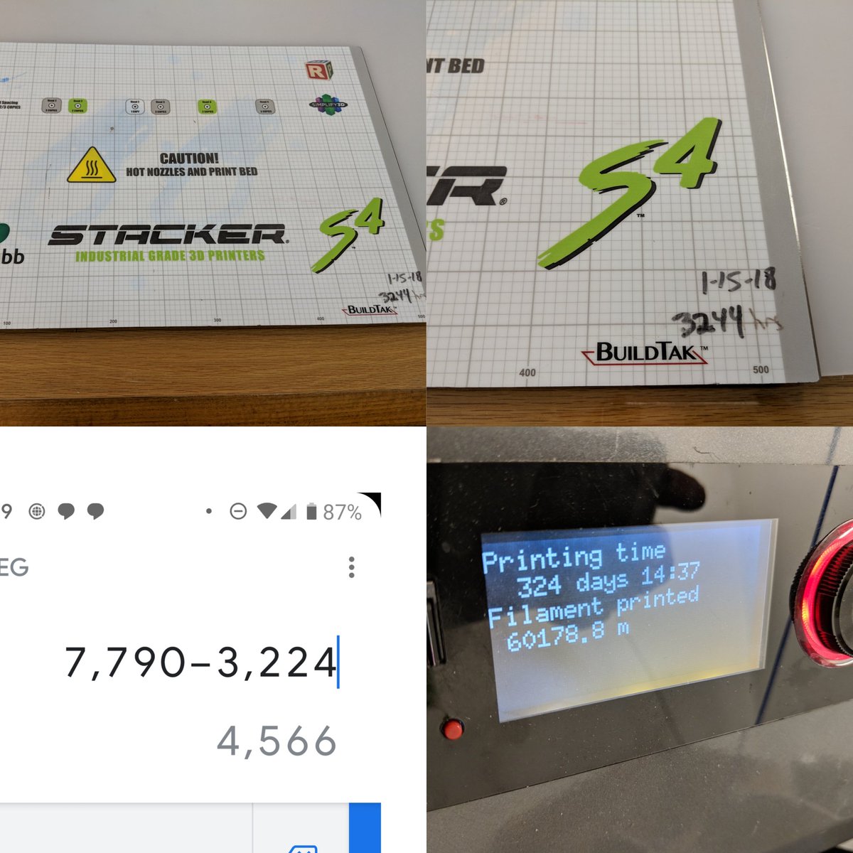BuildTak's tweet photo. @STACKER_3D does such an incredible job keeping track of how long their BuildTak Surfaces last. Here are just some of those examples!! ππ
#3DPrinting #3DPrints #BuildTak #Stacker3D #Beautiful https://t.co/DJjPmCPKyJ