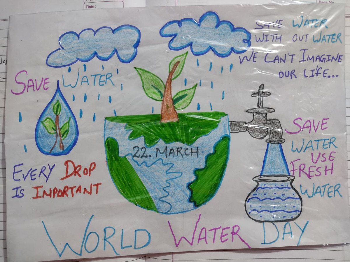 Afd_ngo's tweet photo. On world water day 22nd march, our little ones reflected their thoughts and views on salience of water in our everyday lives and it imperatives for a sustainable future. It's hearting to see these young minds promoting &amp; making a difference. https://t.co/F80pMEyDcr