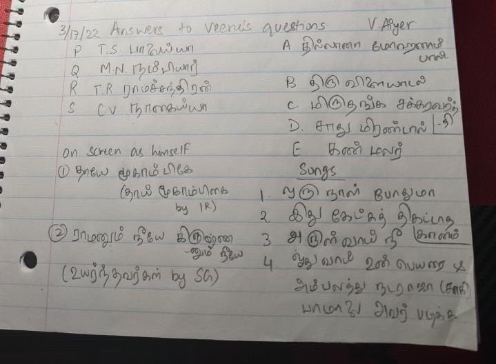 veeba6's tweet photo. Answer for #Question11 X is Dr.BMK Complete answer is in this image, solved and shared by @VidhyaAiyer, who just nonchalantly cracked it (left hand dealing only 😑)
Also Kudos to @kondraimalar for their preservation and completing it with zeal !
Thankyou guys for the support🙏🏽 https://t.co/D8kVYpchqL