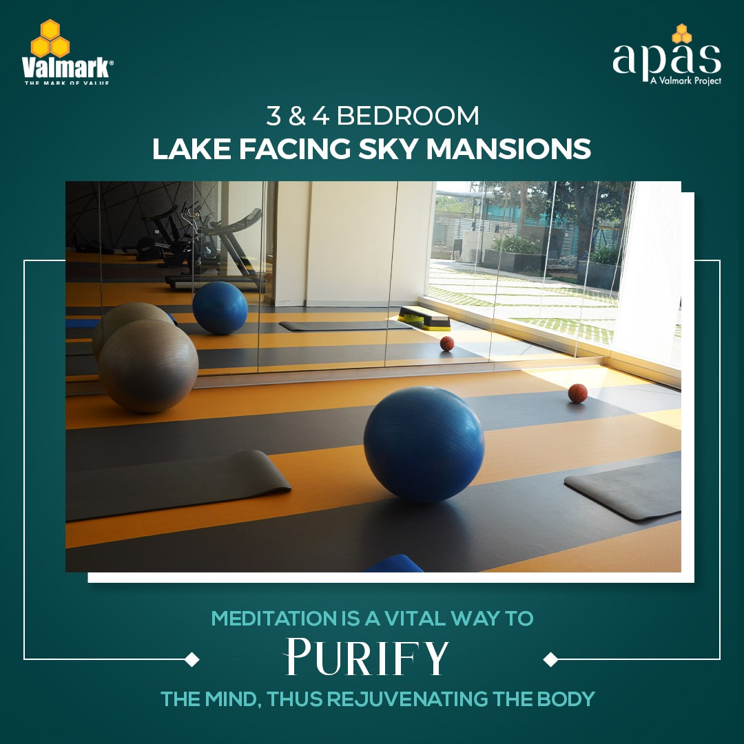 ApasValmark's tweet photo. Meditation is a vital way to Purify the mind, thus rejuvenating the body.

#Valmark #ApasByValmark #SouthBangalore #IndianRealEstate #Properties #BangaloreProperties #Home https://t.co/SBFR3wXgJZ