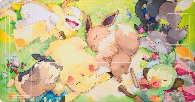 ポケモン ピカチュウ達が野原でスヤスヤ眠る描き下ろしイラスト登場