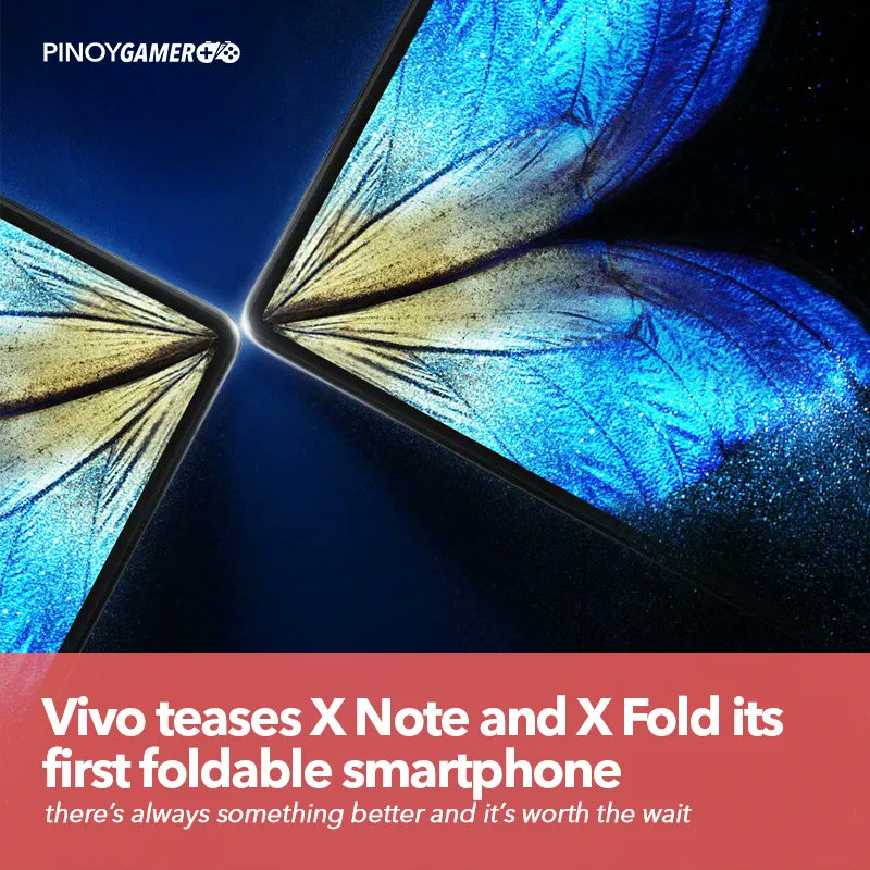 pinoygamerph's tweet image. Vivo teases X Note and X Fold its first foldable smartphone #vivo #xnote #xfold #pinoygamer
