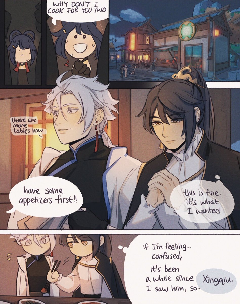 "unrequited" xingyun (6/?) - they go to wanmin restaurant and the penny finally drops 