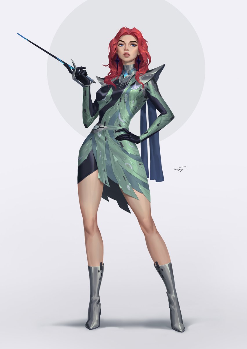 red-haired magician #DigitalArtist