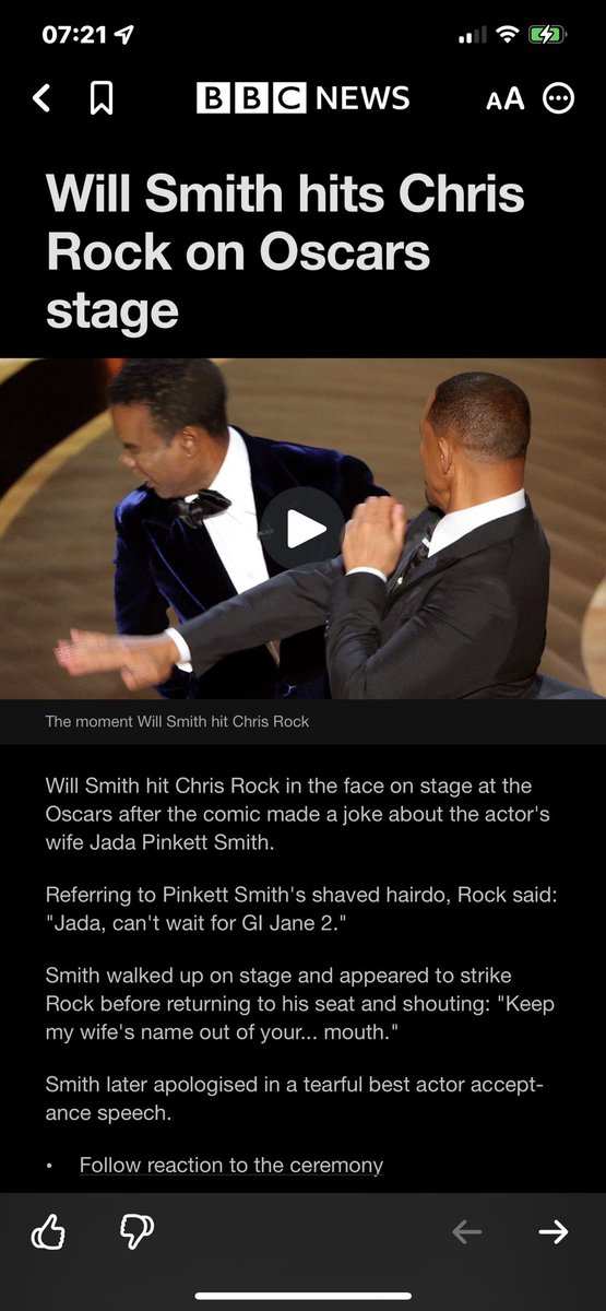 Oh well Chris Rock deserved what he got from Will Smith simple