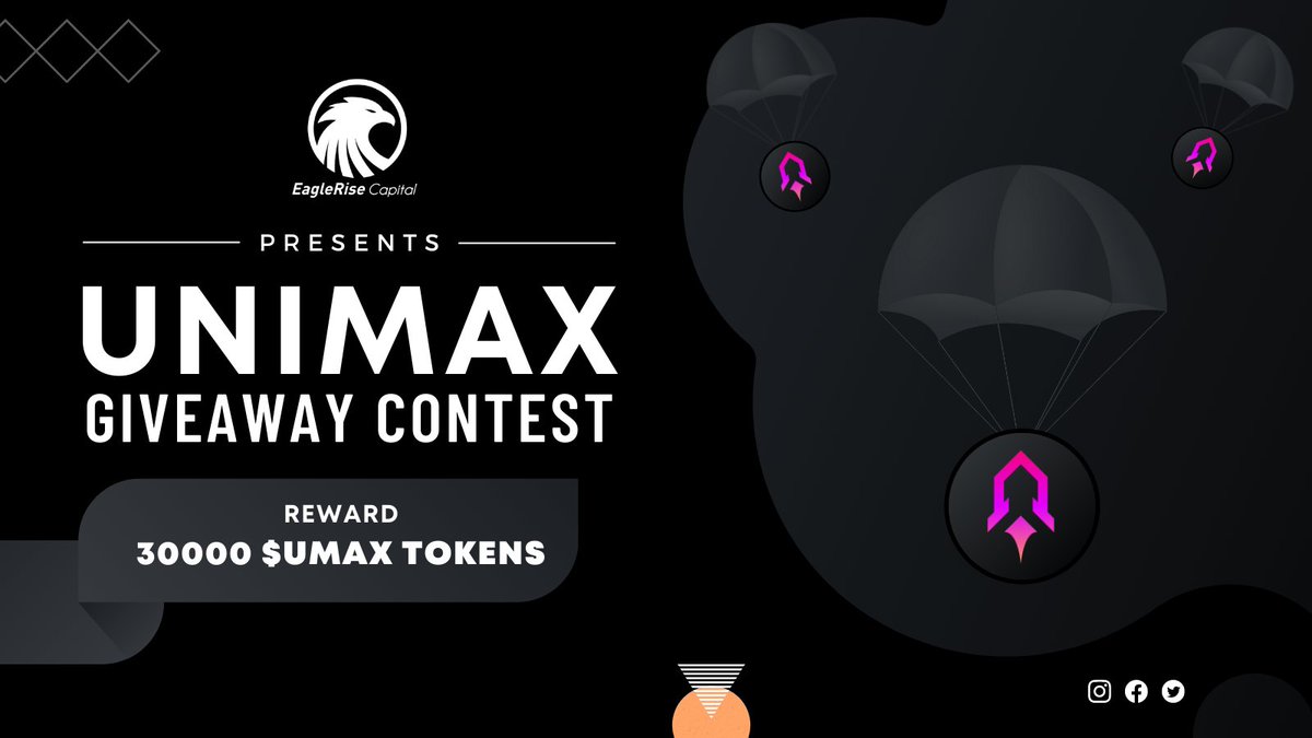 EagleRCapital's tweet image. $UMAX Token Airdrop Event 

Claim your free $UMAX by completing small social media tasks🔥

Top 4 winners 👉  $250 worth $UMAX
10 Winners 👉  $100 Allocation.
40 Winners 👉 $25 Allocation.

Join the Event Now ⤵️ gleam.io/FCKPm/unimaxpa…

@EagleRCapital

#Airdrops #Giveaway