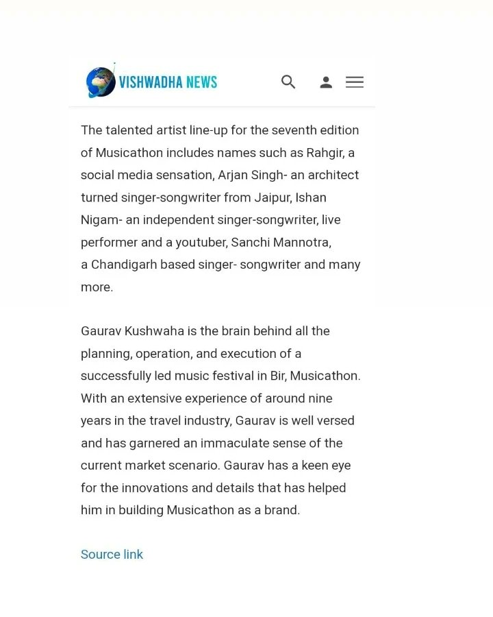 Jaane wala hai aane wala pal, 
Har musibat ka hota hai hal, 
we are super psyched to share with you all,
"Vishwadha News" mein hua hai feature MUSICATHON ka ARTICLE! 🤪

Do give it a read and if you like it, post it on your stories and tag us! 🥳

See you at Musicathon!