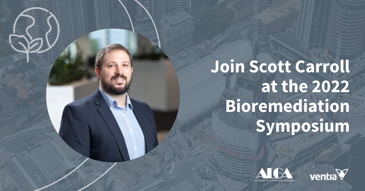 Scott Carroll, Australasian Land &amp; Ground Water Director and Ventia’s Business Development Manager for PFAS and Remediation will facilitate discussions at the 2022 Bioremediation Symposium. 

Read more about the symposium here bit.ly/3LBCCVu