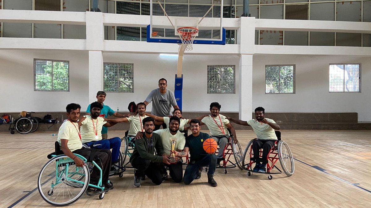 APD_India's tweet photo. #SpinalCordInjuryRehabilitation program participants bagged the runners-up position at the State Level #Wheelchairbasketball tournament on 26 March; adding to the 33 medals won by #APDIndia teams in the #ParaSports initiative!
Learn about #SCIR program at https://t.co/hi5WnvKfnO https://t.co/8yQeZQvx4a