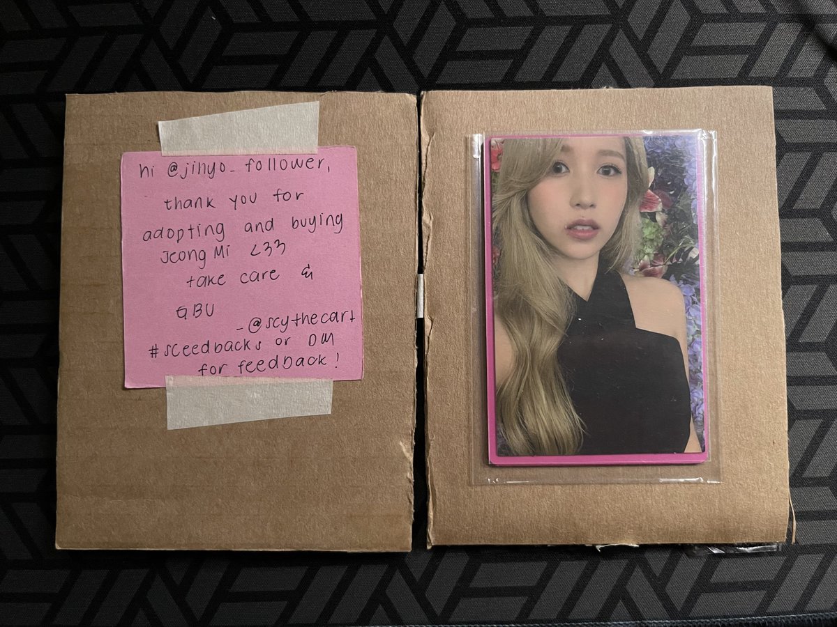 jihyo_follower's tweet photo. Thank you @scythecart for bringing Mina home safely! ๐
#sceedbacks https://t.co/1vvZitgrFm