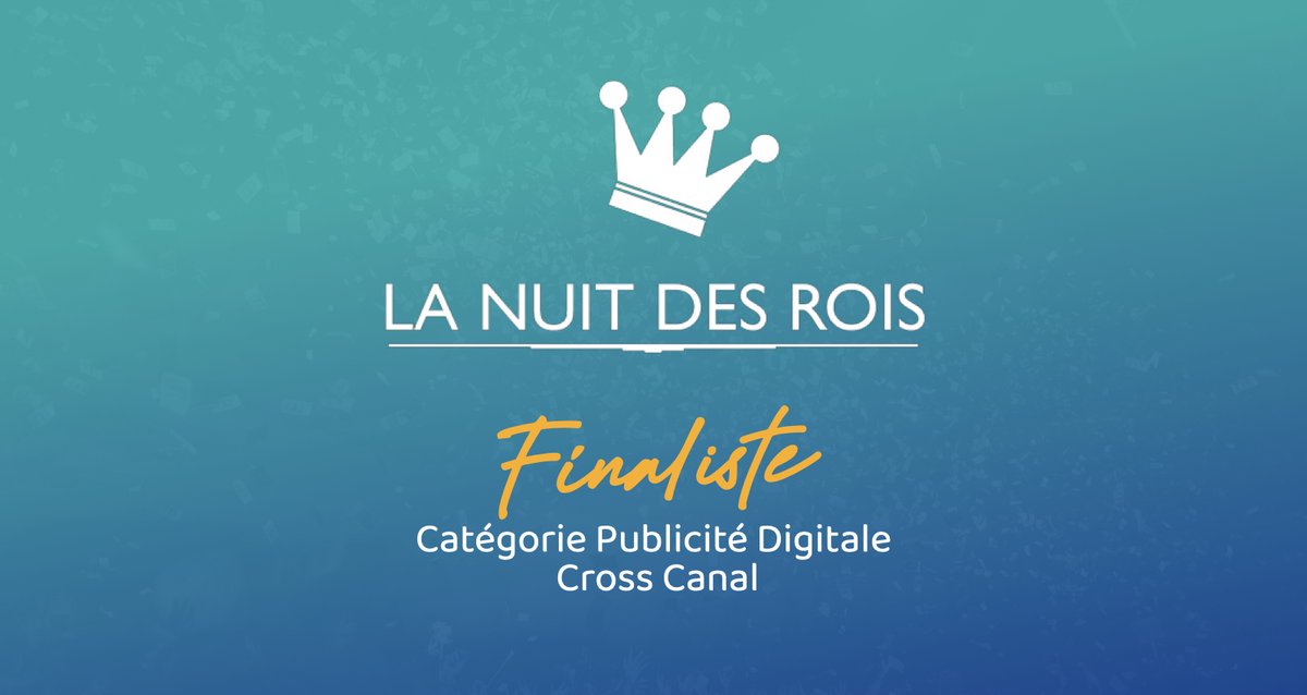[News 💥]

Nous sommes très heureux et fiers de rejoindre les finalistes lauréats de la prochaine Nuit des Rois (cat. Publicité Digitale, Cross Canal), aux côtés de nos partenaires <a href="/Starcom_France/">Starcom France</a> et La Banque Postale !

Tous les détails sur Viuz 👉🏻 cutt.ly/fDlqaR6