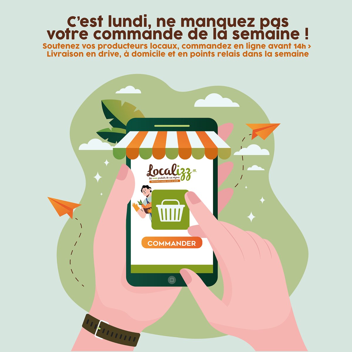 LocalizzFr's tweet photo. 🍓 𝗗𝗘𝗝𝗔 𝗟𝗨𝗡𝗗𝗜 ! 𝗖𝗢𝗡𝗦𝗢𝗠𝗠𝗢𝗡𝗦 + 𝗟𝗢𝗖𝗔𝗟, 𝗩𝗢𝗨𝗦 𝗔𝗩𝗘𝗭 𝗝𝗨𝗦𝗤𝗨’𝗔 𝟭𝟰𝗛 𝗣𝗢𝗨𝗥 𝗣𝗔𝗦𝗦𝗘𝗥 𝗩𝗢𝗧𝗥𝗘 𝗖𝗢𝗠𝗠𝗔𝗡𝗗𝗘 𝗗𝗘 𝗟𝗔 𝗦𝗘𝗠𝗔𝗜𝗡𝗘...Passez vos courses 100% locales sur https://t.co/AhAIqqFxRd.
#aixenprovence #calas #cabries #marseille https://t.co/fRNBricXH9