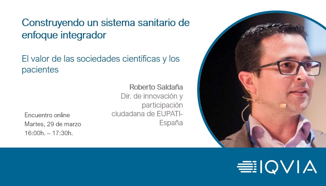 IQVIA Spain (@iqvia_spain) on Twitter photo 📅#EventoIQVIA: MAÑANA en nuestro webinar:
Roberto Saldaña (<a href="/r_salnav/">Roberto Saldaña</a>), Director de Innovación y participación ciudadana de <a href="/EUPATI_Esp/">EUPATI España</a>, hablará de las necesidades de los pacientes en la construcción del sistema sanitario del futuro.
bit.ly/3uyo6pT 📅#EventoIQVIA: MAÑANA en nuestro webinar:
Roberto Saldaña (<a href="/r_salnav/">Roberto Saldaña</a>), Director de Innovación y participación ciudadana de <a href="/EUPATI_Esp/">EUPATI España</a>, hablará de las necesidades de los pacientes en la construcción del sistema sanitario del futuro.
bit.ly/3uyo6pT