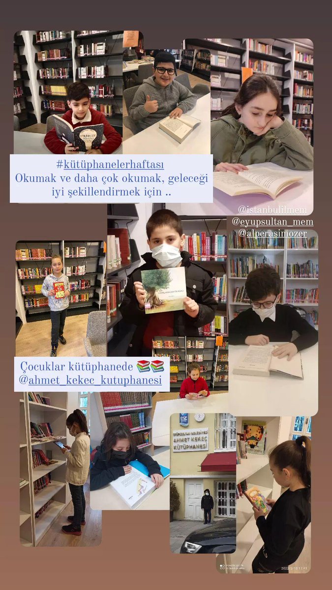 #kütüphanelerhaftası Okumak ve daha çok okumak, geleceği şekillendirmek için 📚📚 Kitaplar iyi ki var.. @tcmeb @istanbulilmem @memleventyazici @EyupsultanMem @alperasimozer #okulhayatıniçinde #benimevlatlar
