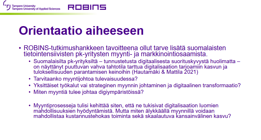 ROBINS Research Project tweet media