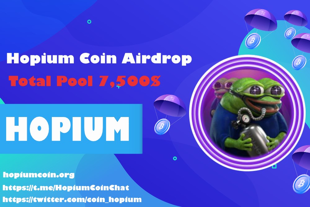 New Airdrop: Hopium Coin 
Reward: 10 USDT
Distribution date: after listing 

🔗t.me/HopiumCoin_Air…
 Complete all tasks of the airdrop
- Submit your BSC wallet address
- For 500 Random Lucky participants

- The top 25 referrals will each get more rewards