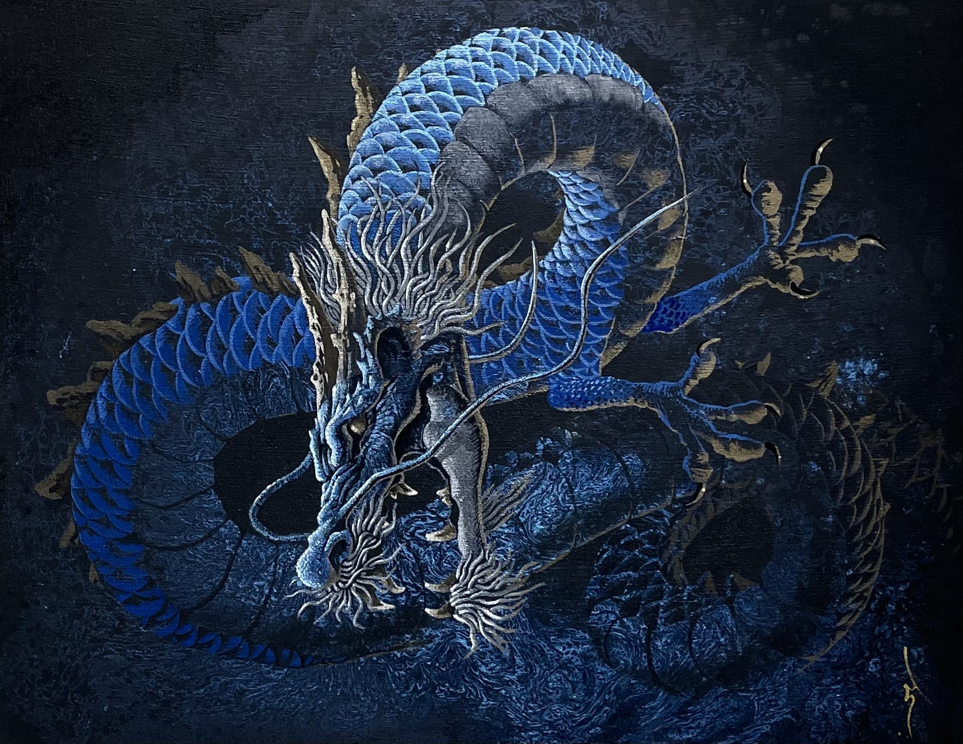 田中ラオウ 画家 龍の絵を描きました T Co 4lhit2wbaj Twitter