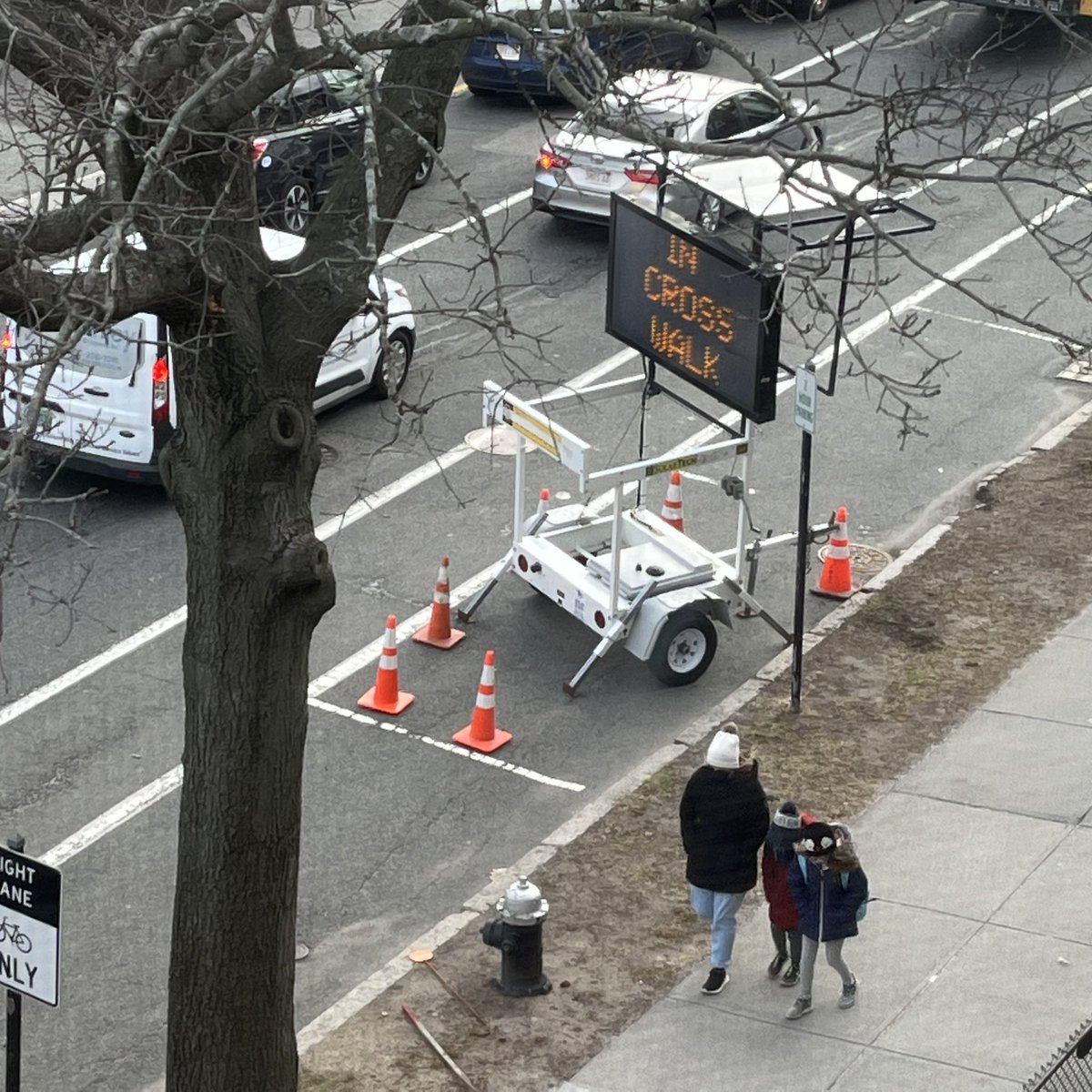 I swear I had nothing to do with this sign going directly in front of our apartment.
