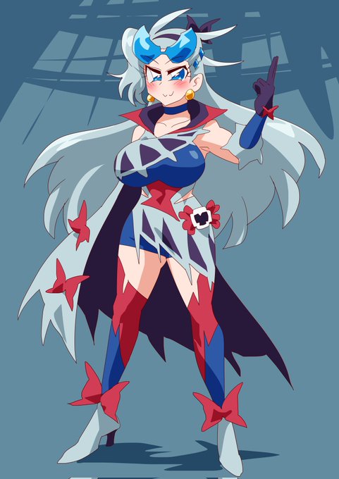 キュアデモンズ カリーザさん変身態。能力を巧みに使い戦う。 #キュアライダー #ライダー少女 